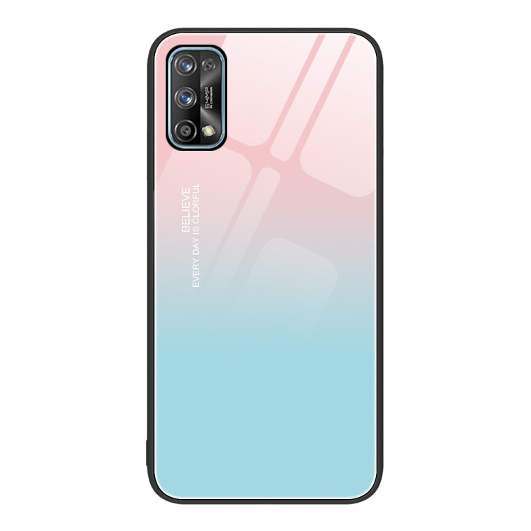 For Realme 7 Colorful Painted Glass Phone Case