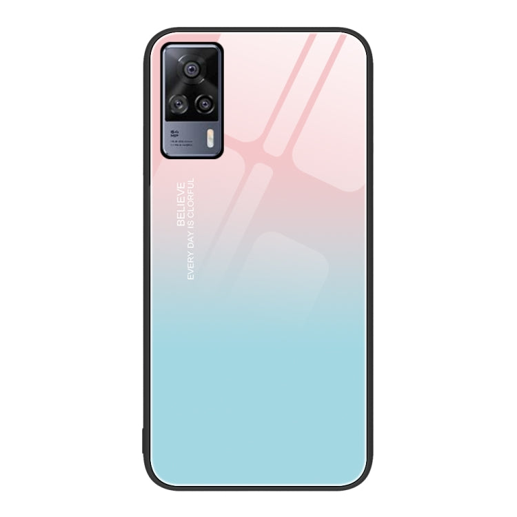 For vivo S9e Colorful Painted Glass Phone Case