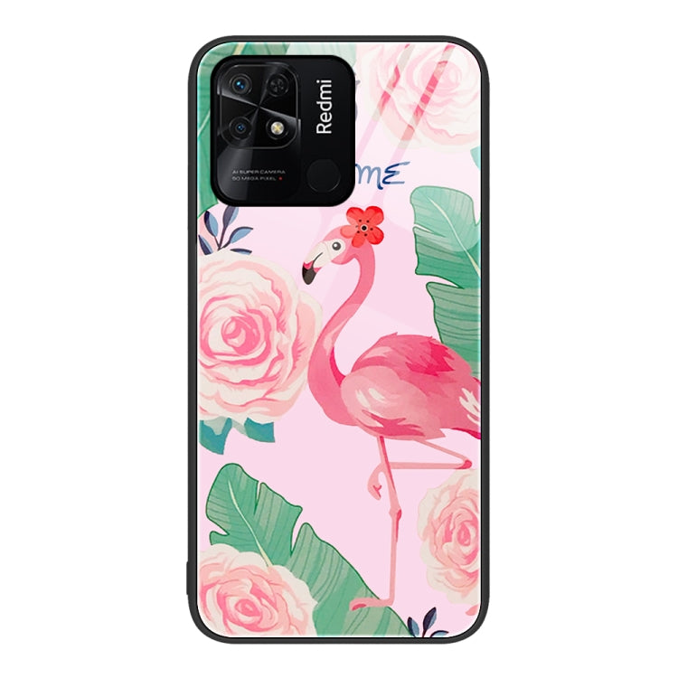 For Xiaomi Redmi 10C Colorful Painted Glass Phone Case