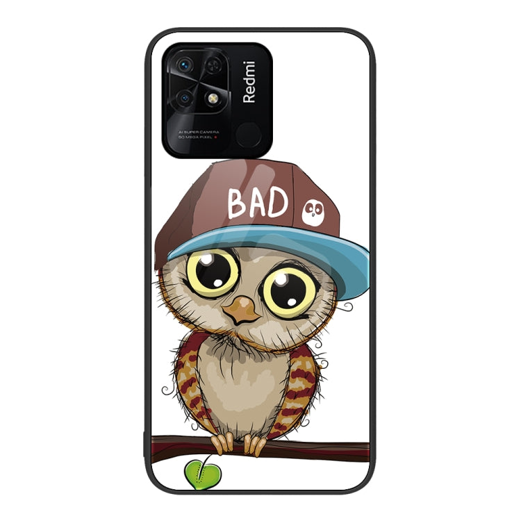 For Xiaomi Redmi 10C Colorful Painted Glass Phone Case