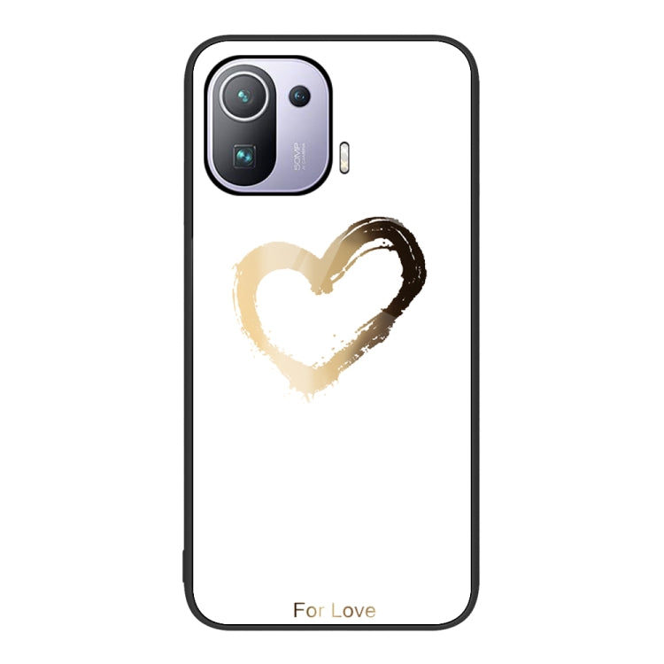 For Xiaomi Mi 11 Pro Colorful Painted Glass Phone Case