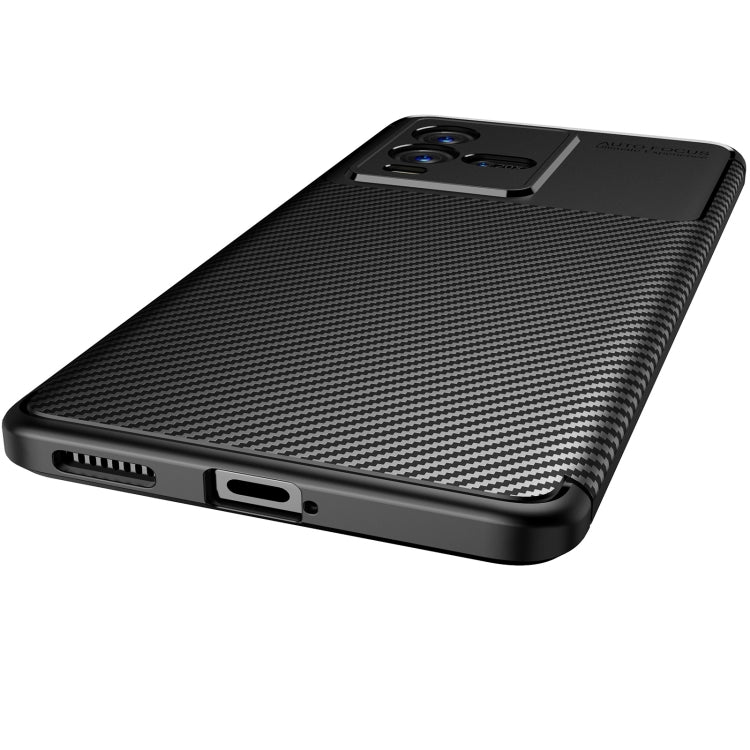 For vivo iQOO 10 Carbon Fiber Texture Shockproof TPU Phone Case