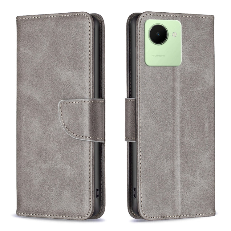 For Realme C30 Lambskin Texture Leather Phone Case