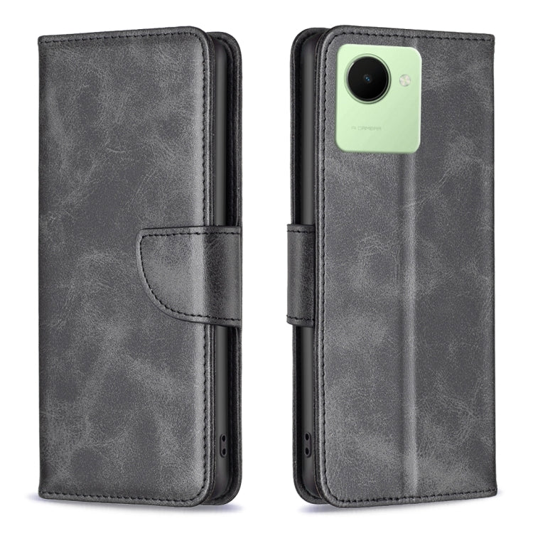 For Realme C30 Lambskin Texture Leather Phone Case