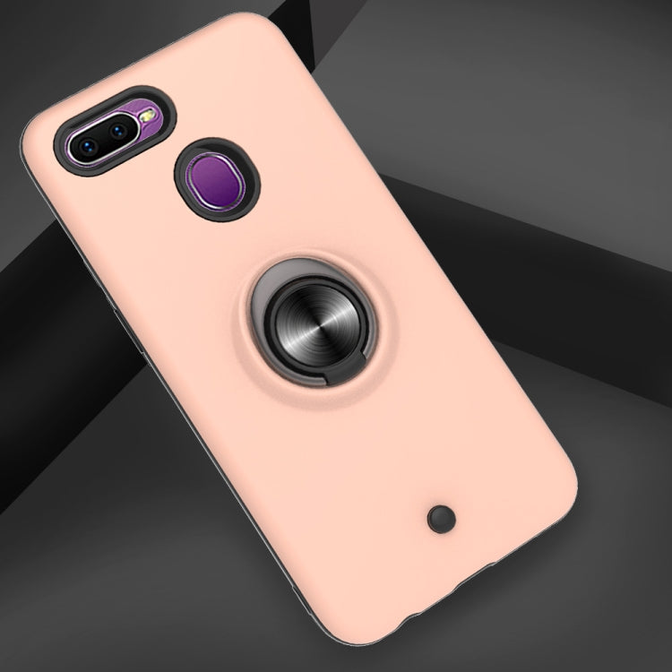 For OPPO F9 & F9 PRO 2 In 1 PC + TPU Protective Case with 360 Degrees Rotating Ring Holder
