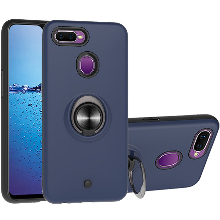 For OPPO F9 & F9 PRO 2 In 1 PC + TPU Protective Case with 360 Degrees Rotating Ring Holder