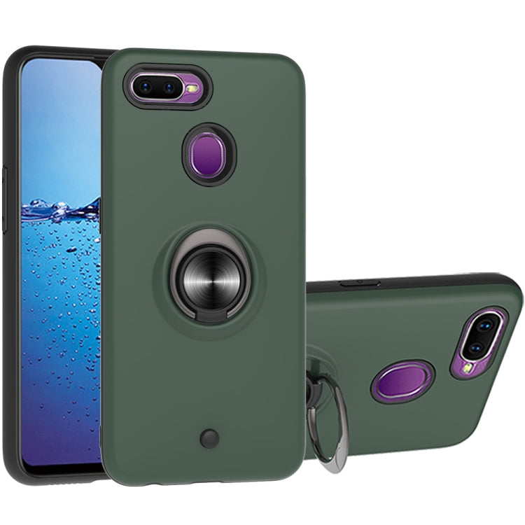For OPPO F9 & F9 PRO 2 In 1 PC + TPU Protective Case with 360 Degrees Rotating Ring Holder