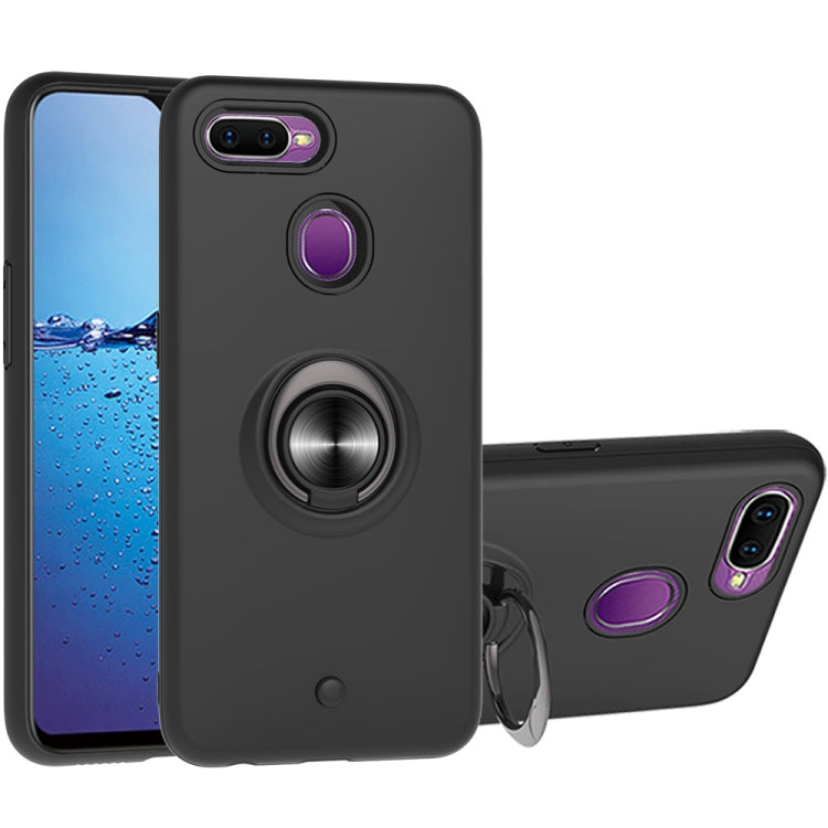 For OPPO F9 & F9 PRO 2 In 1 PC + TPU Protective Case with 360 Degrees Rotating Ring Holder