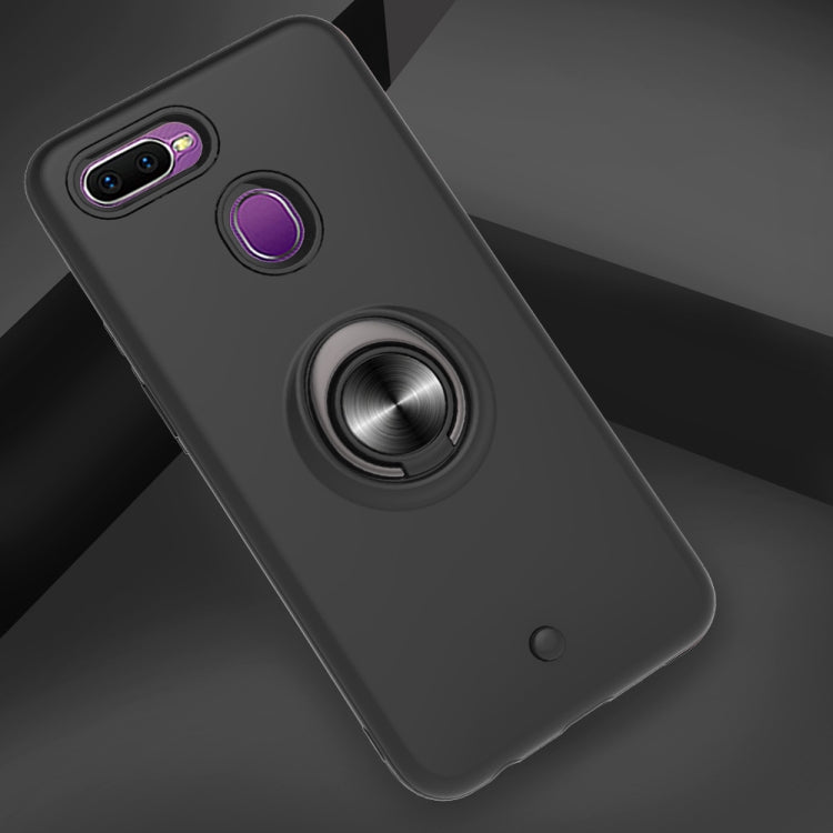 For OPPO F9 & F9 PRO 2 In 1 PC + TPU Protective Case with 360 Degrees Rotating Ring Holder
