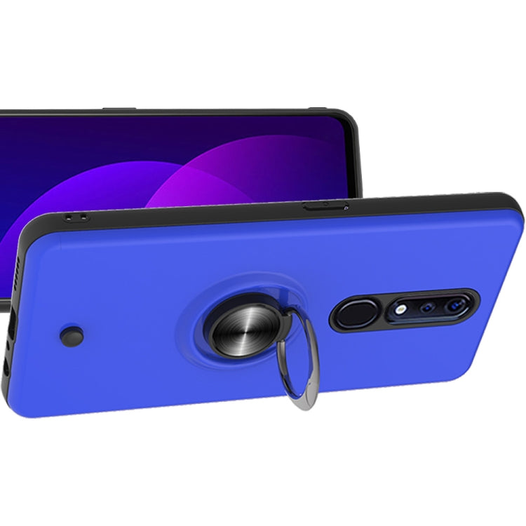 For OPPO F11 PRO 2 In 1 PC + TPU Protective Case with 360 Degrees Rotating Ring Holder