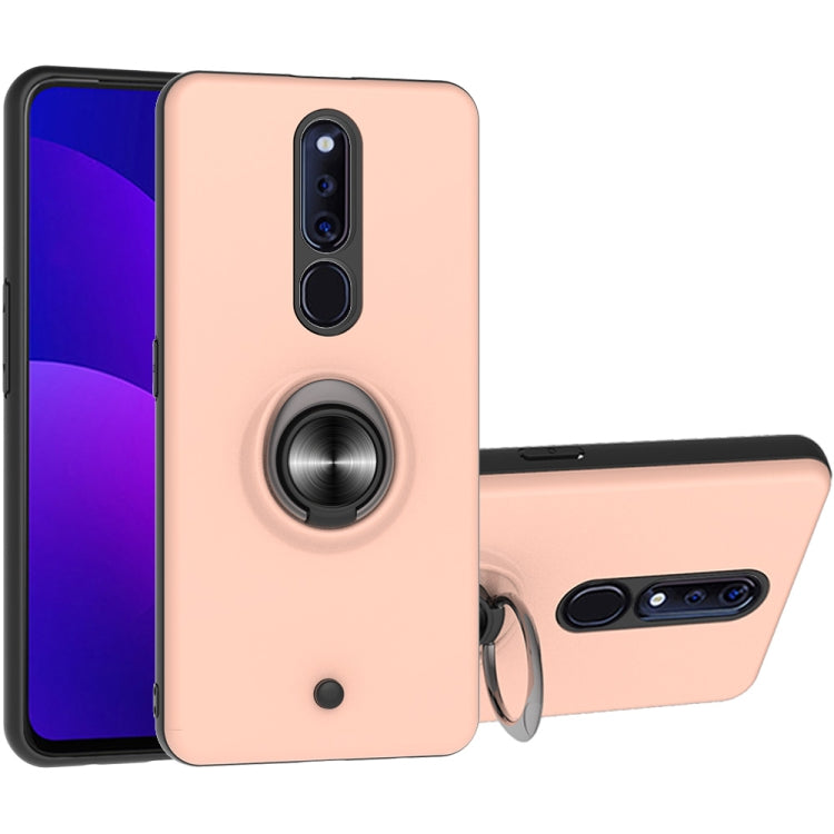 For OPPO F11 PRO 2 In 1 PC + TPU Protective Case with 360 Degrees Rotating Ring Holder