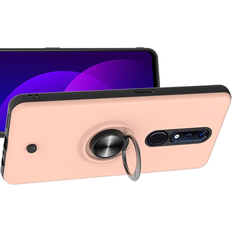 For OPPO F11 PRO 2 In 1 PC + TPU Protective Case with 360 Degrees Rotating Ring Holder