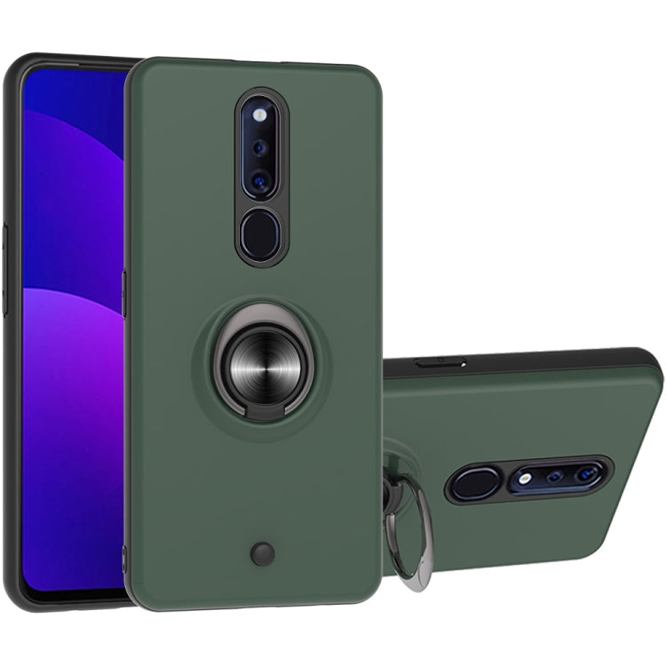 For OPPO F11 PRO 2 In 1 PC + TPU Protective Case with 360 Degrees Rotating Ring Holder