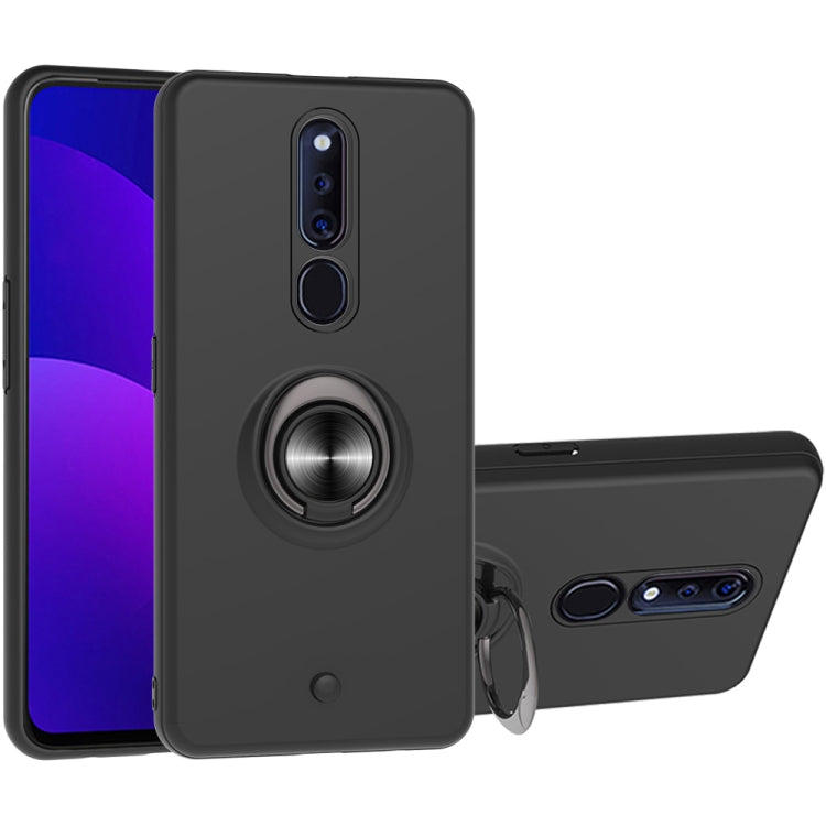 For OPPO F11 PRO 2 In 1 PC + TPU Protective Case with 360 Degrees Rotating Ring Holder