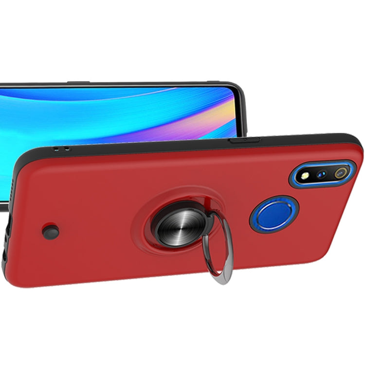 For OPPO Realme 3 Pro 2 In 1 PC + TPU Protective Case with 360 Degrees Rotating Ring Holder