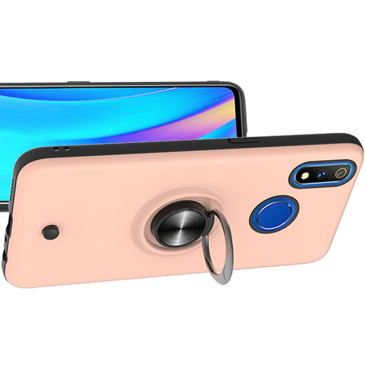 For OPPO Realme 3 Pro 2 In 1 PC + TPU Protective Case with 360 Degrees Rotating Ring Holder
