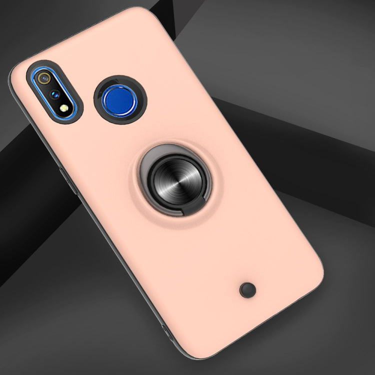 For OPPO Realme 3 Pro 2 In 1 PC + TPU Protective Case with 360 Degrees Rotating Ring Holder