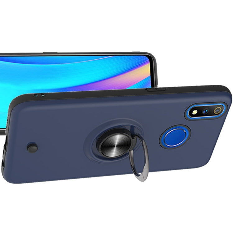 For OPPO Realme 3 Pro 2 In 1 PC + TPU Protective Case with 360 Degrees Rotating Ring Holder