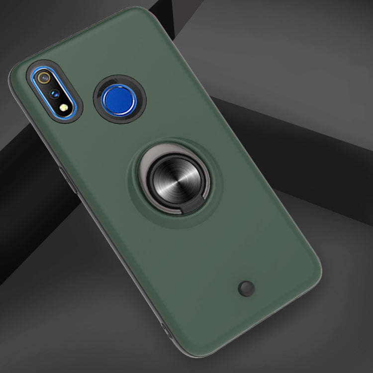 For OPPO Realme 3 Pro 2 In 1 PC + TPU Protective Case with 360 Degrees Rotating Ring Holder