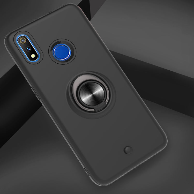 For OPPO Realme 3 Pro 2 In 1 PC + TPU Protective Case with 360 Degrees Rotating Ring Holder