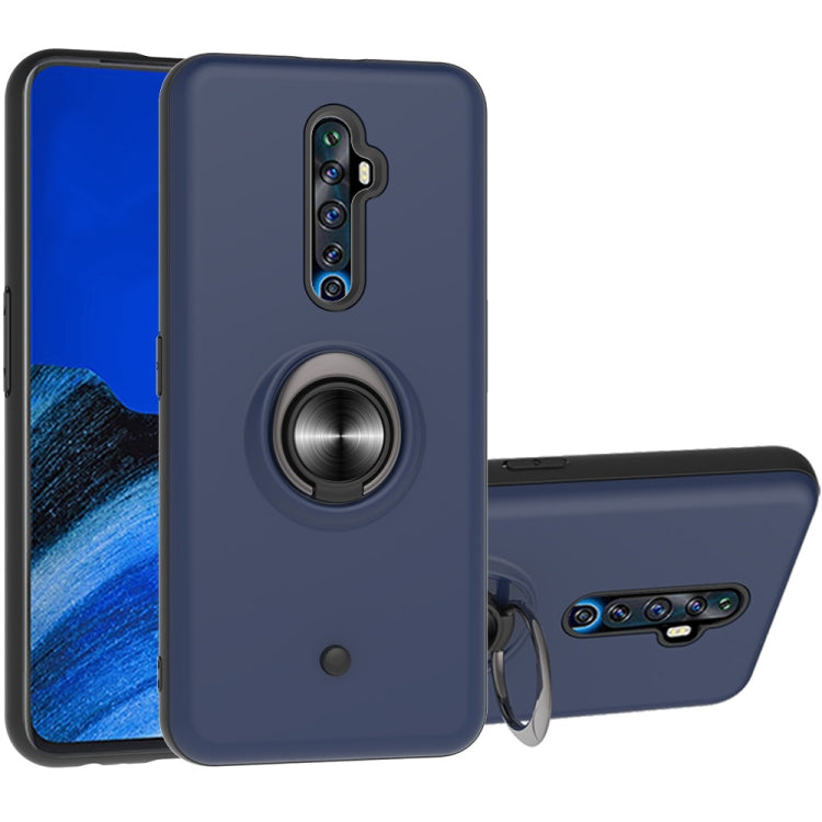 For OPPO Reno2 Z & Reno2 F 2 In 1 PC + TPU Protective Case with 360 Degrees Rotating Ring Holder