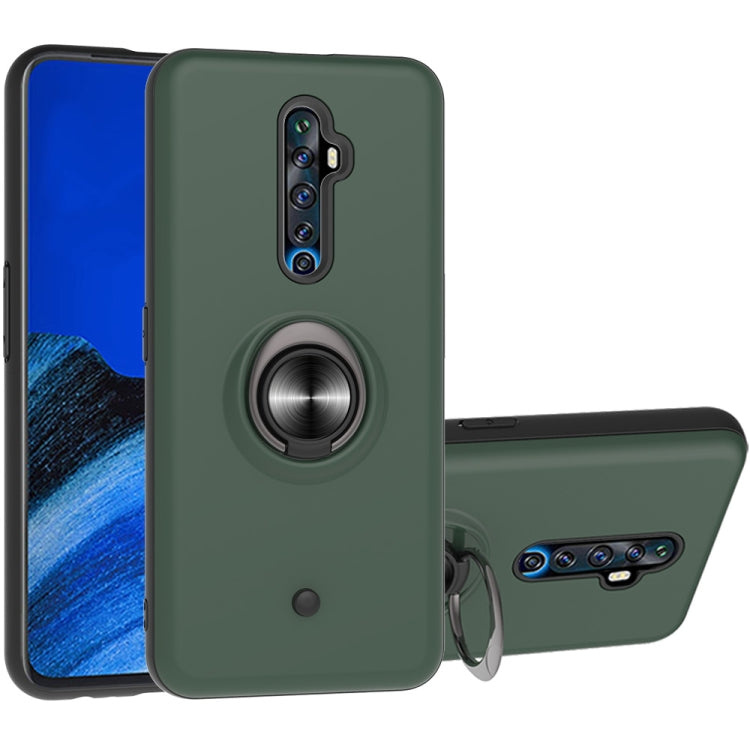 For OPPO Reno2 Z & Reno2 F 2 In 1 PC + TPU Protective Case with 360 Degrees Rotating Ring Holder
