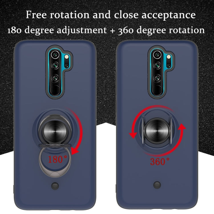 For Xiaomi Redmi Note 8 Pro 2 In 1 PC + TPU Protective Case with 360 Degrees Rotating Ring Holder