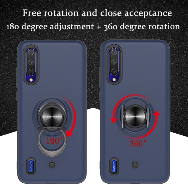 For Xiaomi Mi CC9 & A3 Lite 2 In 1 PC + TPU Protective Case with 360 Degrees Rotating Ring Holder