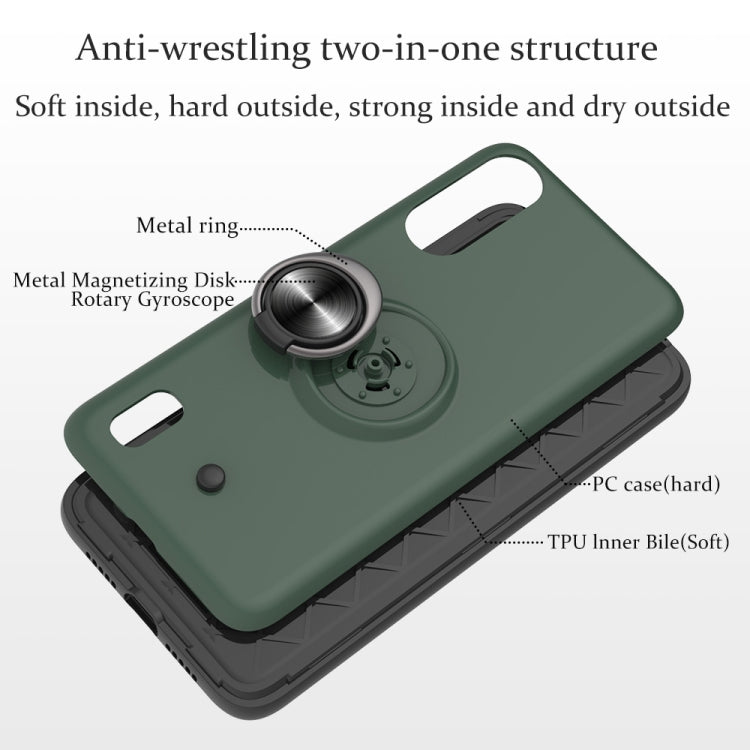 For Xiaomi Mi CC9 & A3 Lite 2 In 1 PC + TPU Protective Case with 360 Degrees Rotating Ring Holder
