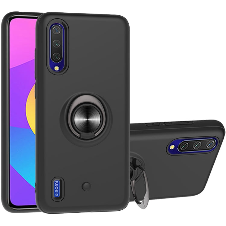 For Xiaomi Mi CC9 & A3 Lite 2 In 1 PC + TPU Protective Case with 360 Degrees Rotating Ring Holder