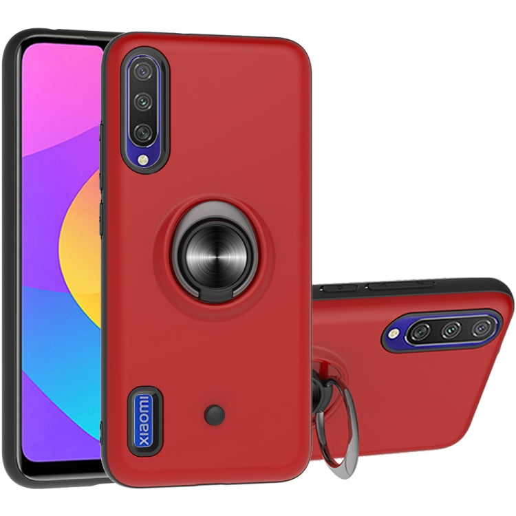 For Xiaomi Mi CC9e & A3 2 In 1 PC + TPU Protective Case with 360 Degrees Rotating Ring Holder
