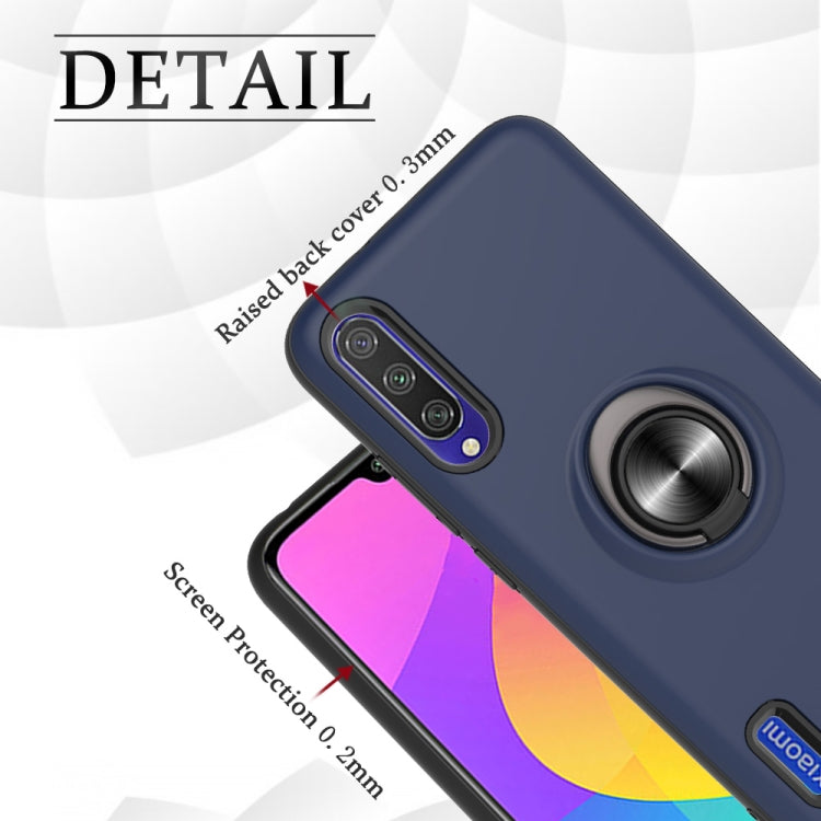 For Xiaomi Mi CC9e & A3 2 In 1 PC + TPU Protective Case with 360 Degrees Rotating Ring Holder