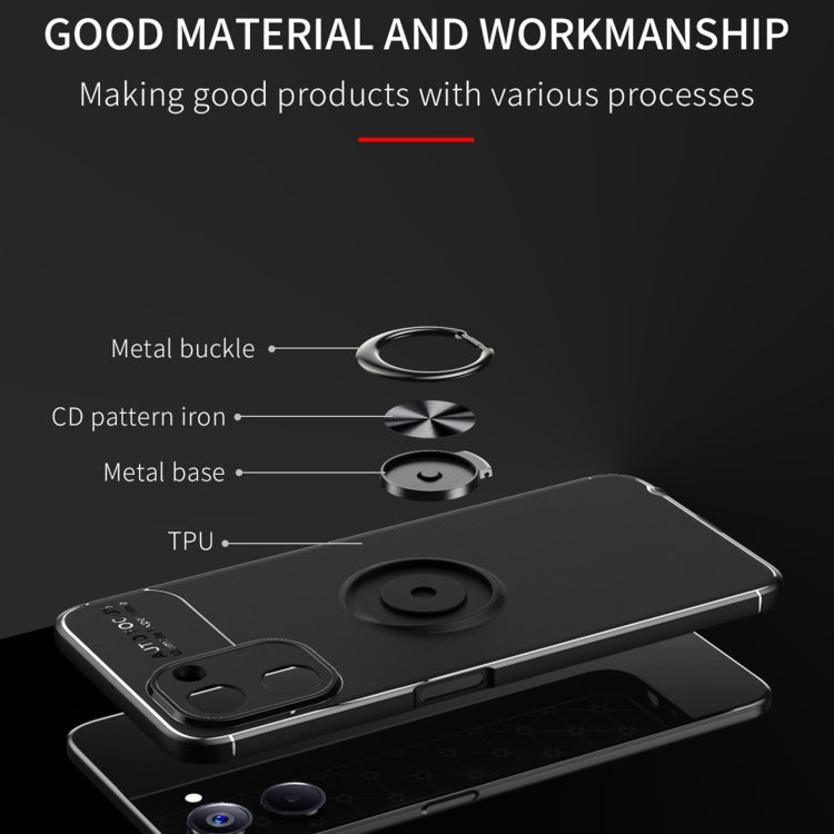 For Realme V20 5G Metal Ring Holder TPU Phone Case