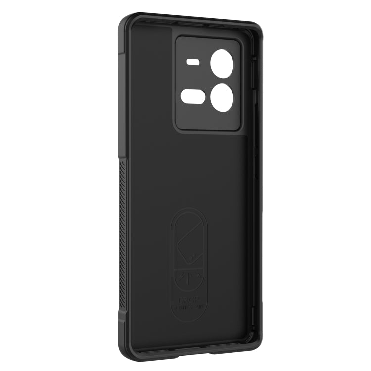 For vivo iQOO 10 Pro 5G Magic Shield TPU + Flannel Phone Case