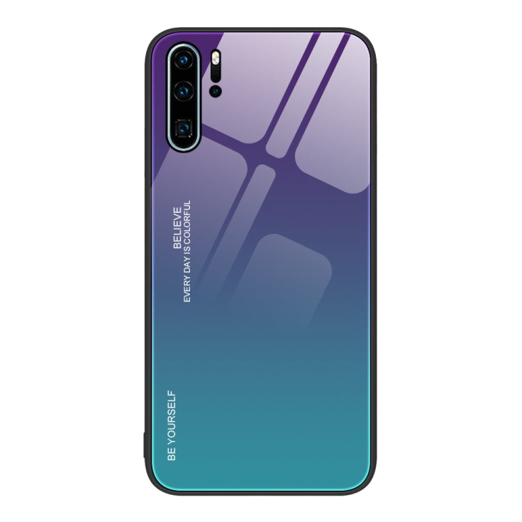 For Huawei P30 Pro Gradient Color Glass Case