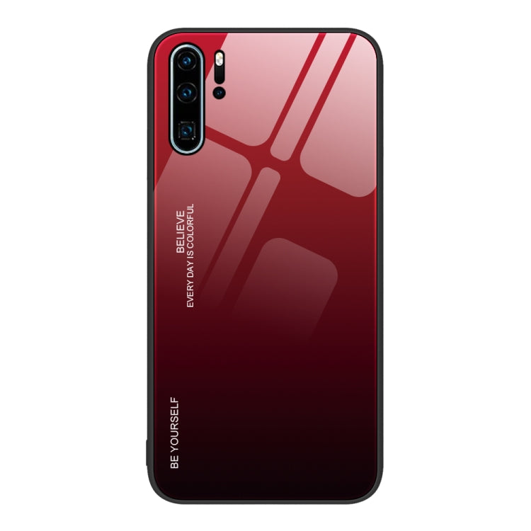 For Huawei P30 Pro Gradient Color Glass Case