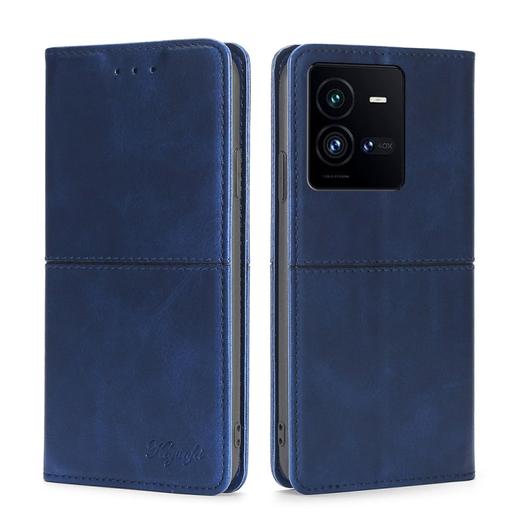 For vivo iQOO 10 Pro 5G Cow Texture Magnetic Leather Phone Case