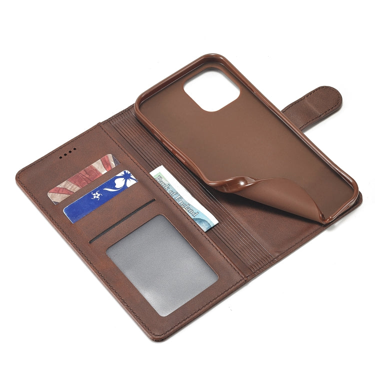 For iPhone 14 Plus LC.IMEEKE Calf Texture Horizontal Flip Leather Case