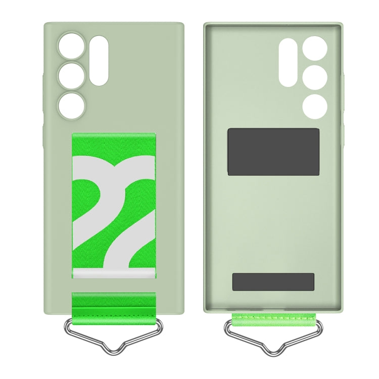 For Samsung Galaxy S22 Ultra 5G Slim Wrist Strap Bracket PC Phone Case