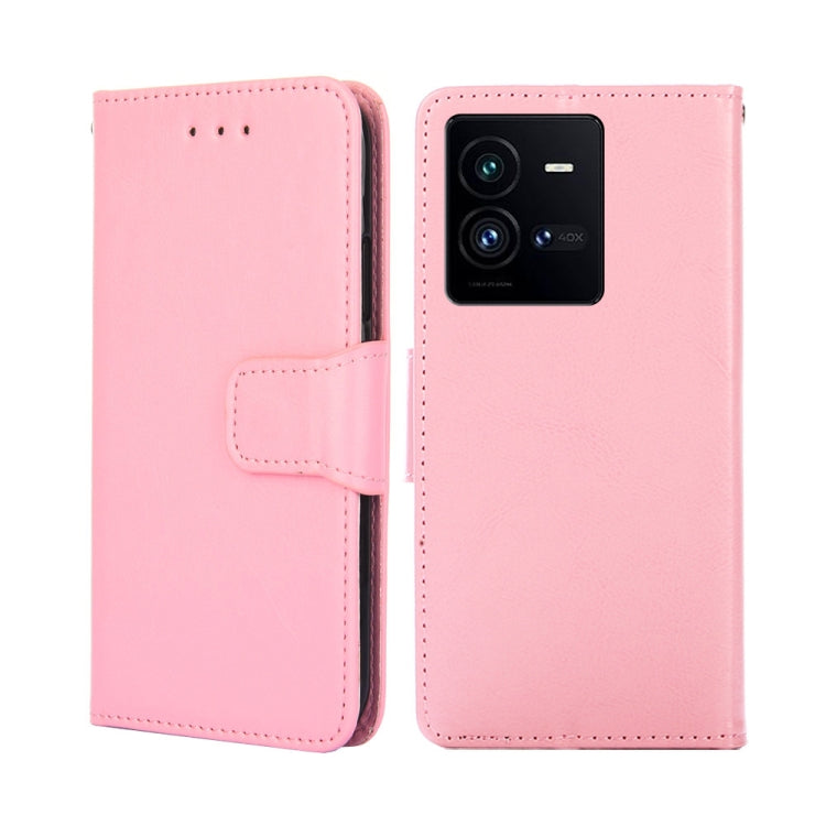 For vivo iQOO 10 Pro 5G Crystal Texture Horizontal Flip Leather Phone Case