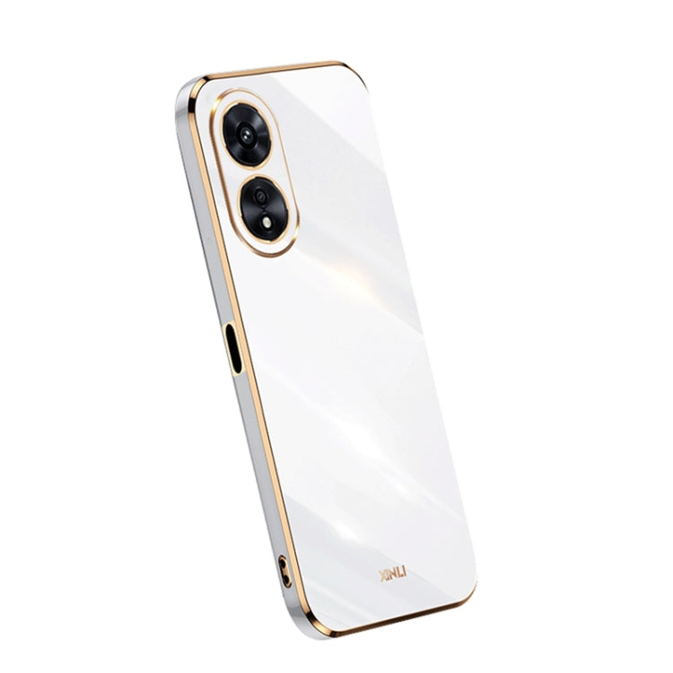 For OPPO A97 5G XINLI Straight Edge 6D Electroplate TPU Phone Case