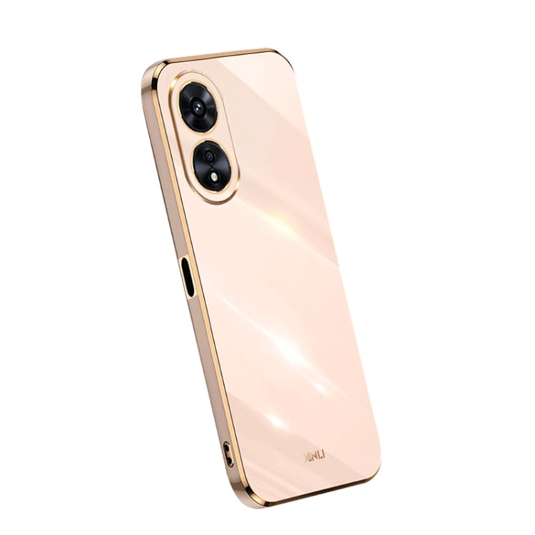 For OPPO A97 5G XINLI Straight Edge 6D Electroplate TPU Phone Case