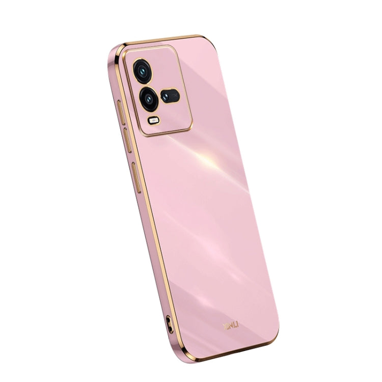 For vivo iQOO 10 XINLI Straight Edge 6D Electroplate TPU Phone Case