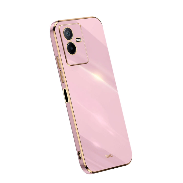 For vivo T2x 5G XINLI Straight Edge 6D Electroplate TPU Phone Case