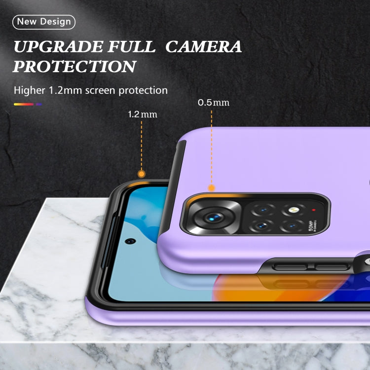 For Xiaomi Redmi Note 11 Global PC + TPU Shockproof Magnetic Phone Case with Invisible Ring Holder