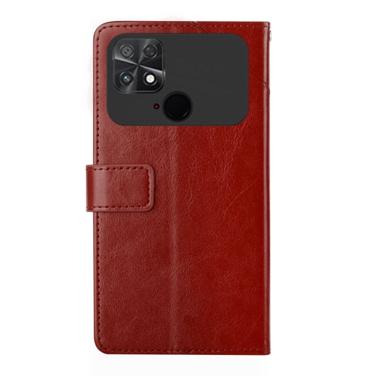 For Xiaomi Poco C40 HT01 Y-shaped Pattern Flip Leather Phone Case