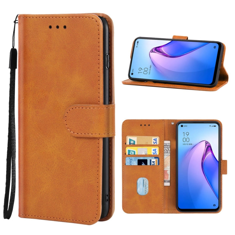 For OPPO Reno8 4G Leather Phone Case