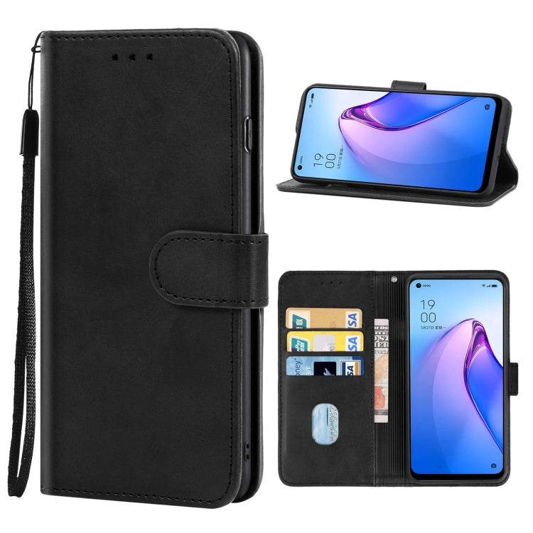 For OPPO Reno8 4G Leather Phone Case