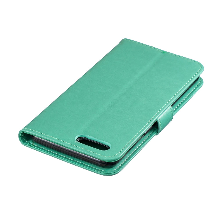 For OPPO A5 Plum Blossom Pattern Left and Right Flip Leather Case with Bracket & Card Slot & Wallet & Lanyard