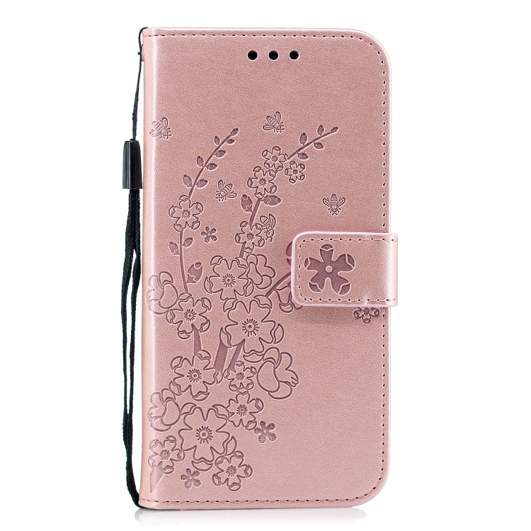 For Redmi 6 Pro Plum Blossom Pattern Left and Right Flip Leather Case with Bracket & Card Slot & Wallet & Lanyard